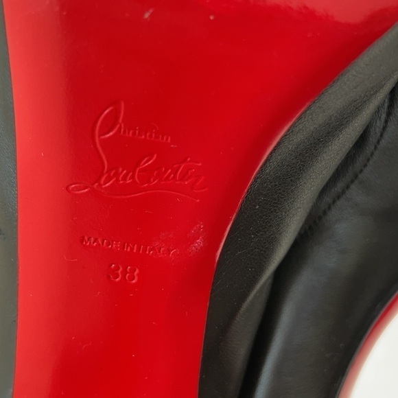 Christian Louboutin Black leather Frenchissima 2020 Alta 120 ankle bootie EU 38 - Picture 14 of 16